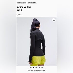 Lulu Lemon Define Jacket